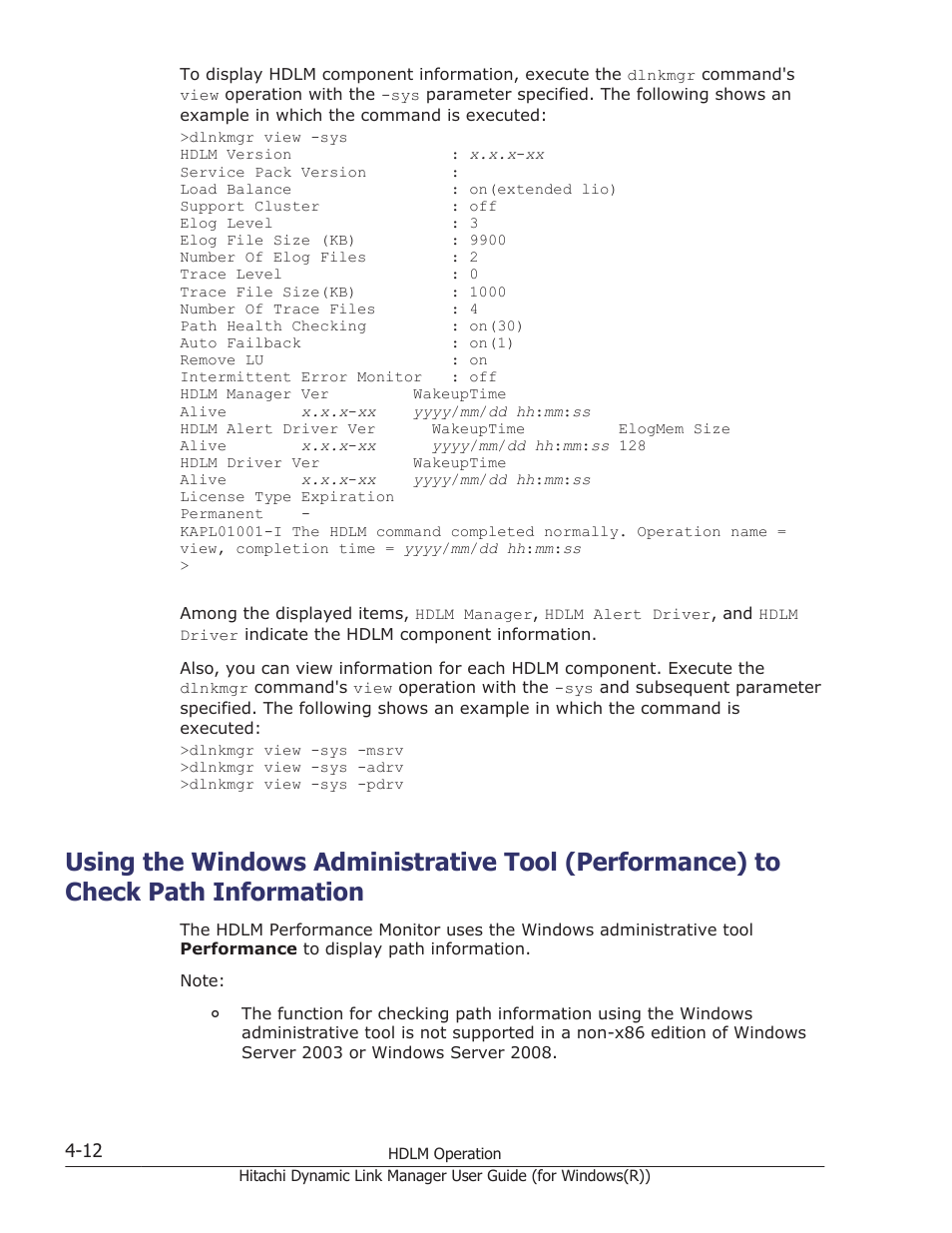 HP Hitachi Dynamic Link Manager Software User Manual | Page 170 / 422