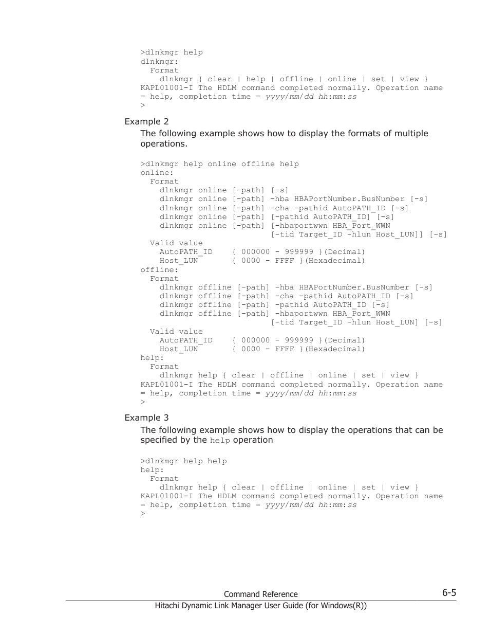 HP Hitachi Dynamic Link Manager Software User Manual | Page 193 / 422
