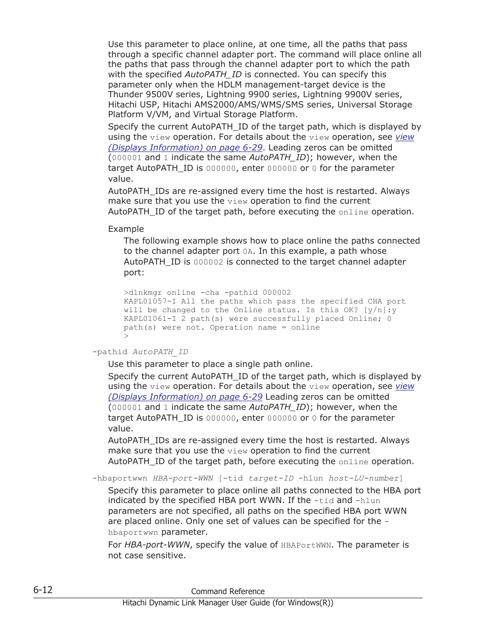 HP Hitachi Dynamic Link Manager Software User Manual | Page 200 / 422