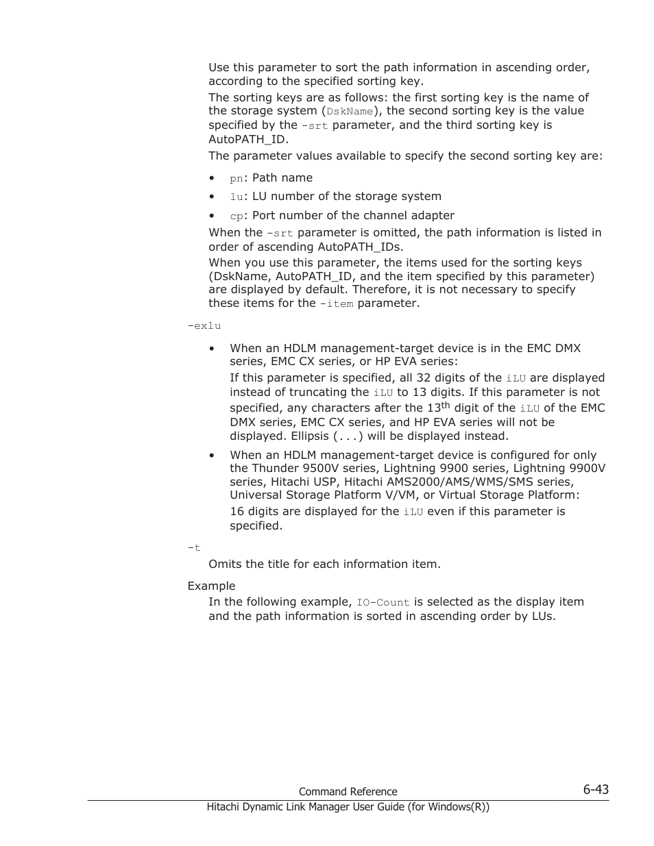 HP Hitachi Dynamic Link Manager Software User Manual | Page 231 / 422
