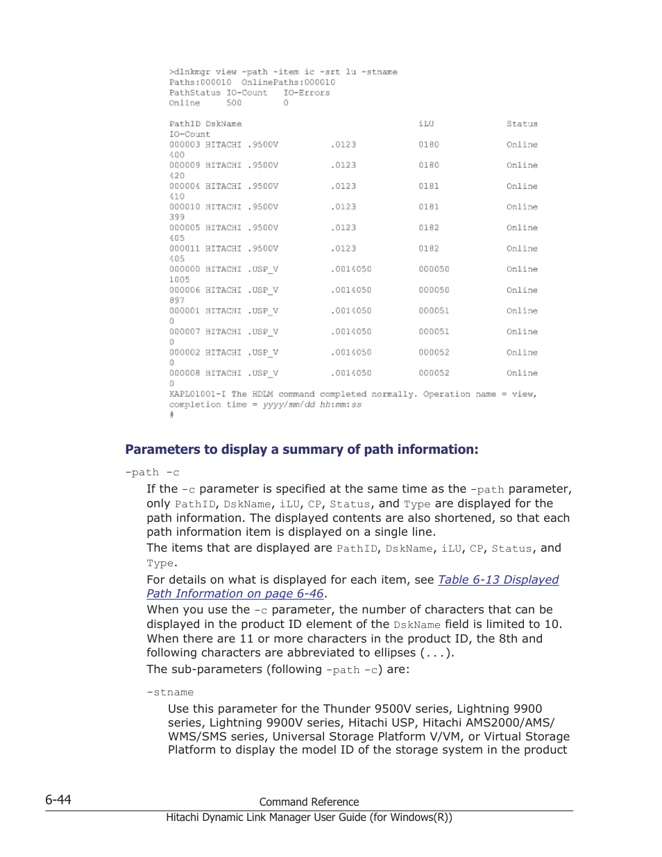 HP Hitachi Dynamic Link Manager Software User Manual | Page 232 / 422