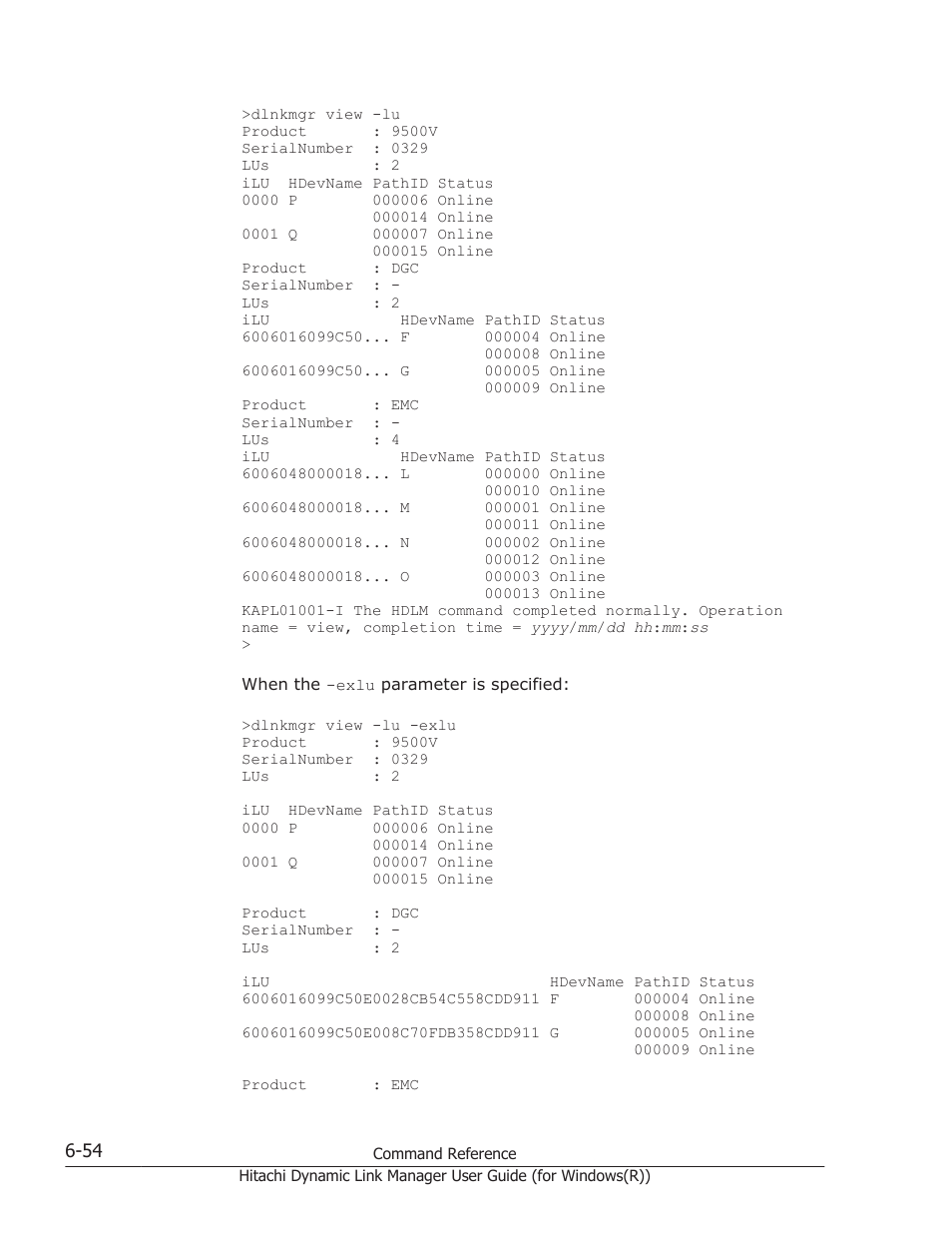 HP Hitachi Dynamic Link Manager Software User Manual | Page 242 / 422