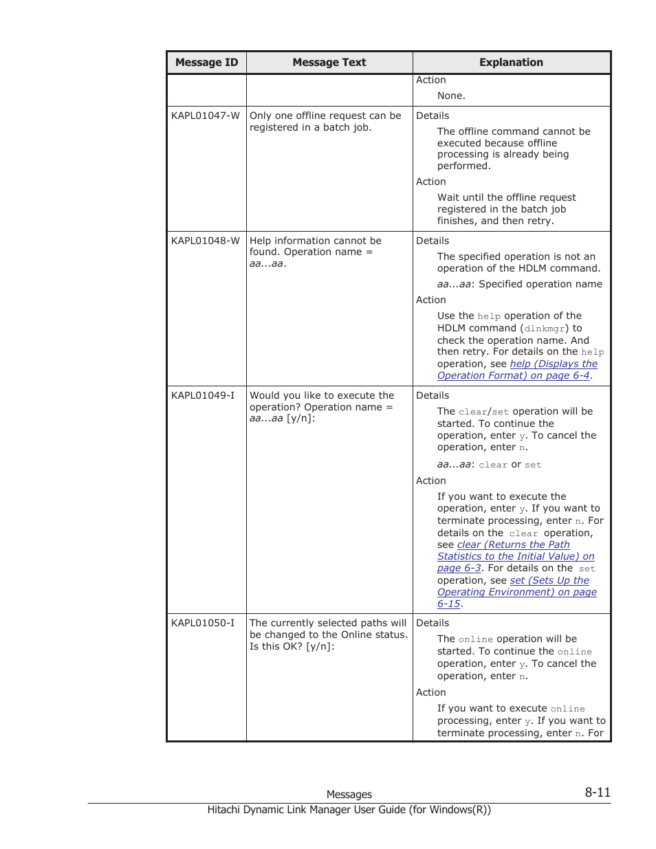 HP Hitachi Dynamic Link Manager Software User Manual | Page 293 / 422