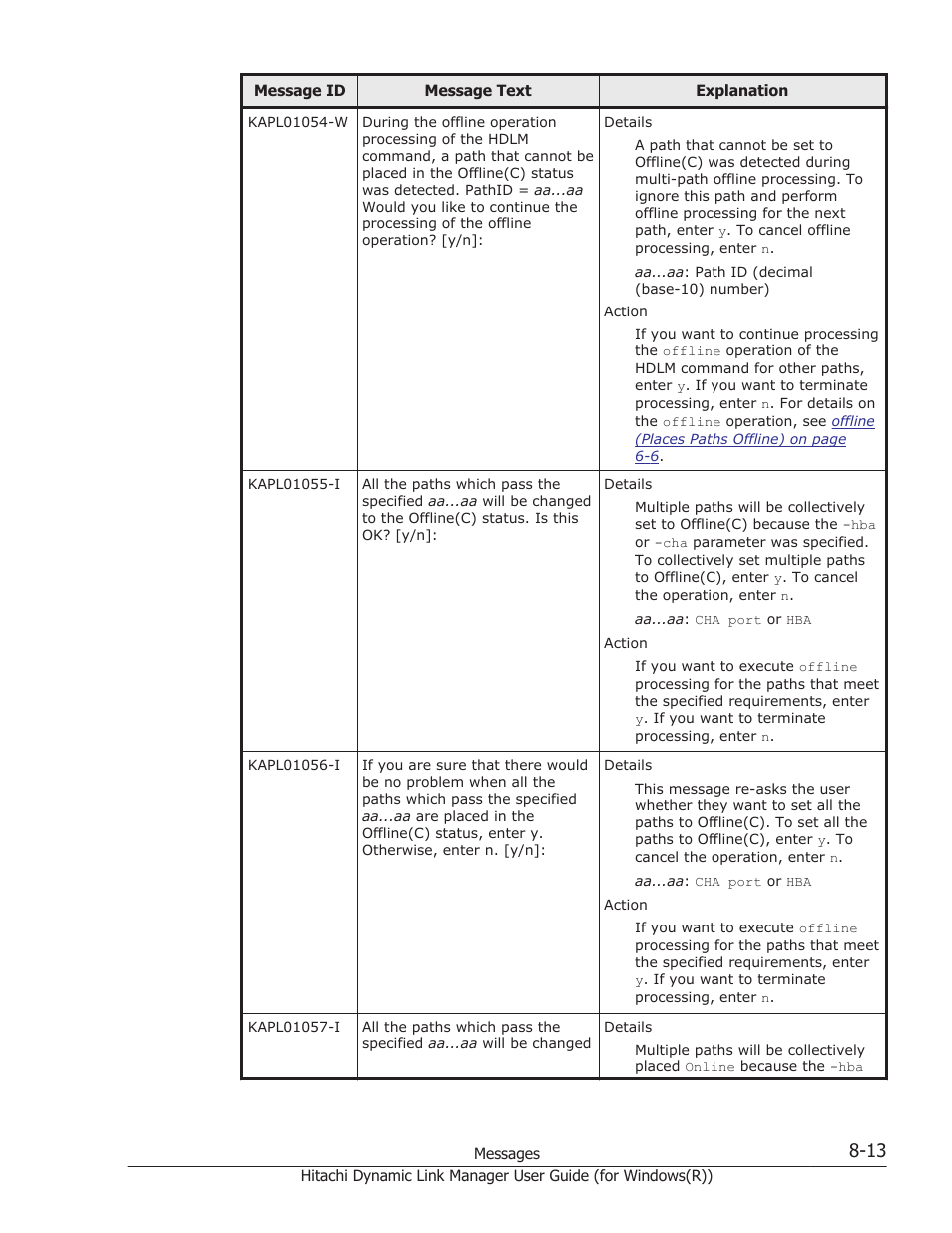 HP Hitachi Dynamic Link Manager Software User Manual | Page 295 / 422