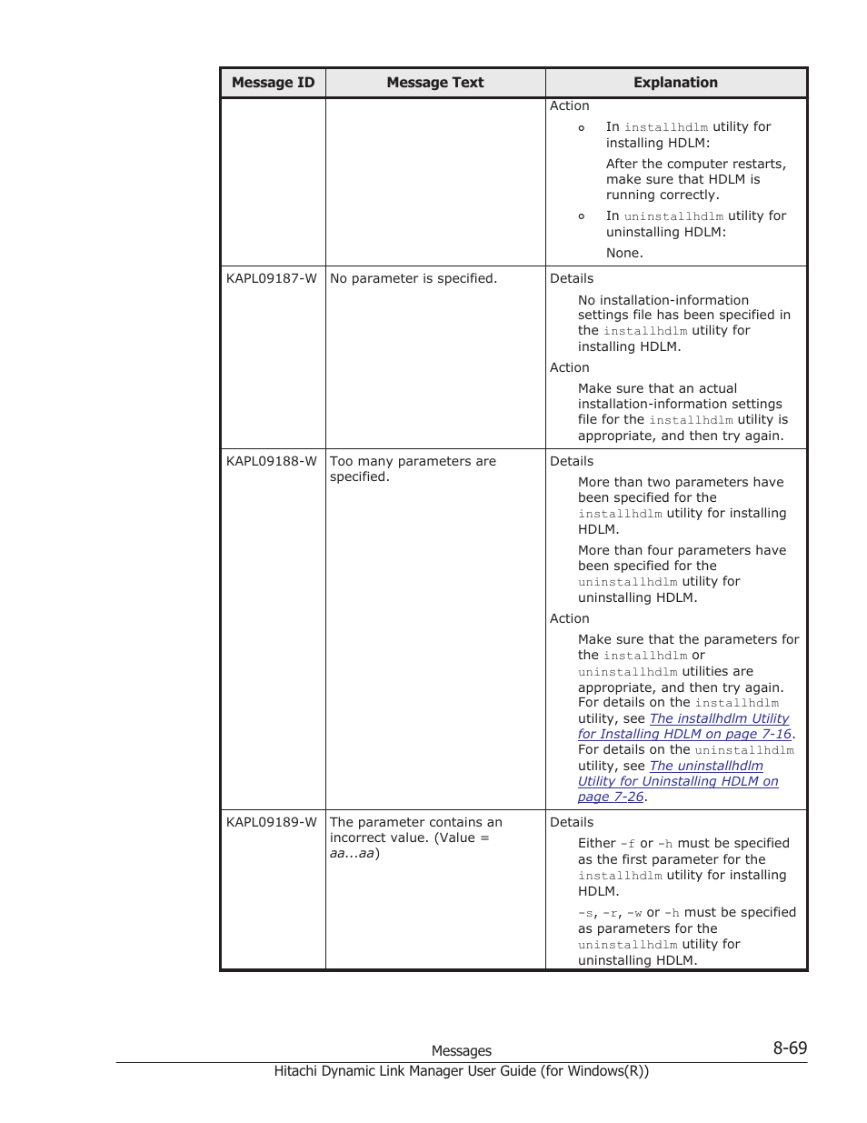 HP Hitachi Dynamic Link Manager Software User Manual | Page 351 / 422