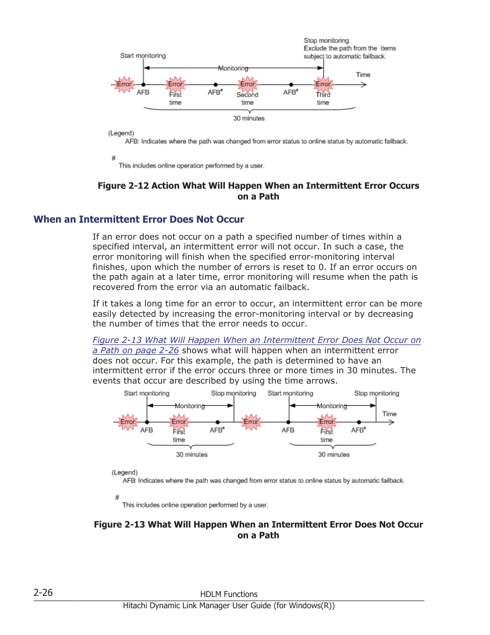 When an intermittent error does not occur -26 | HP Hitachi Dynamic Link Manager Software User Manual | Page 46 / 422