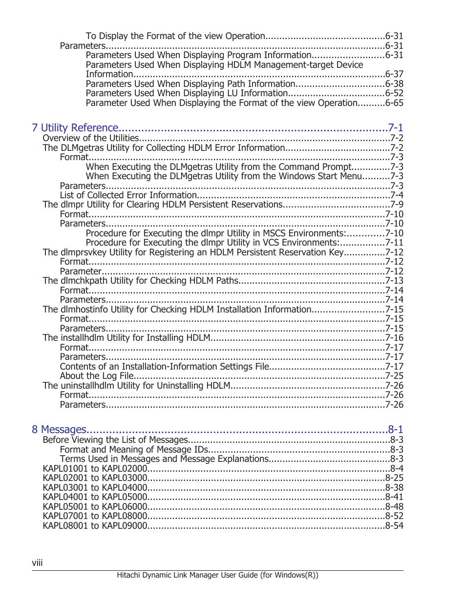 HP Hitachi Dynamic Link Manager Software User Manual | Page 8 / 422