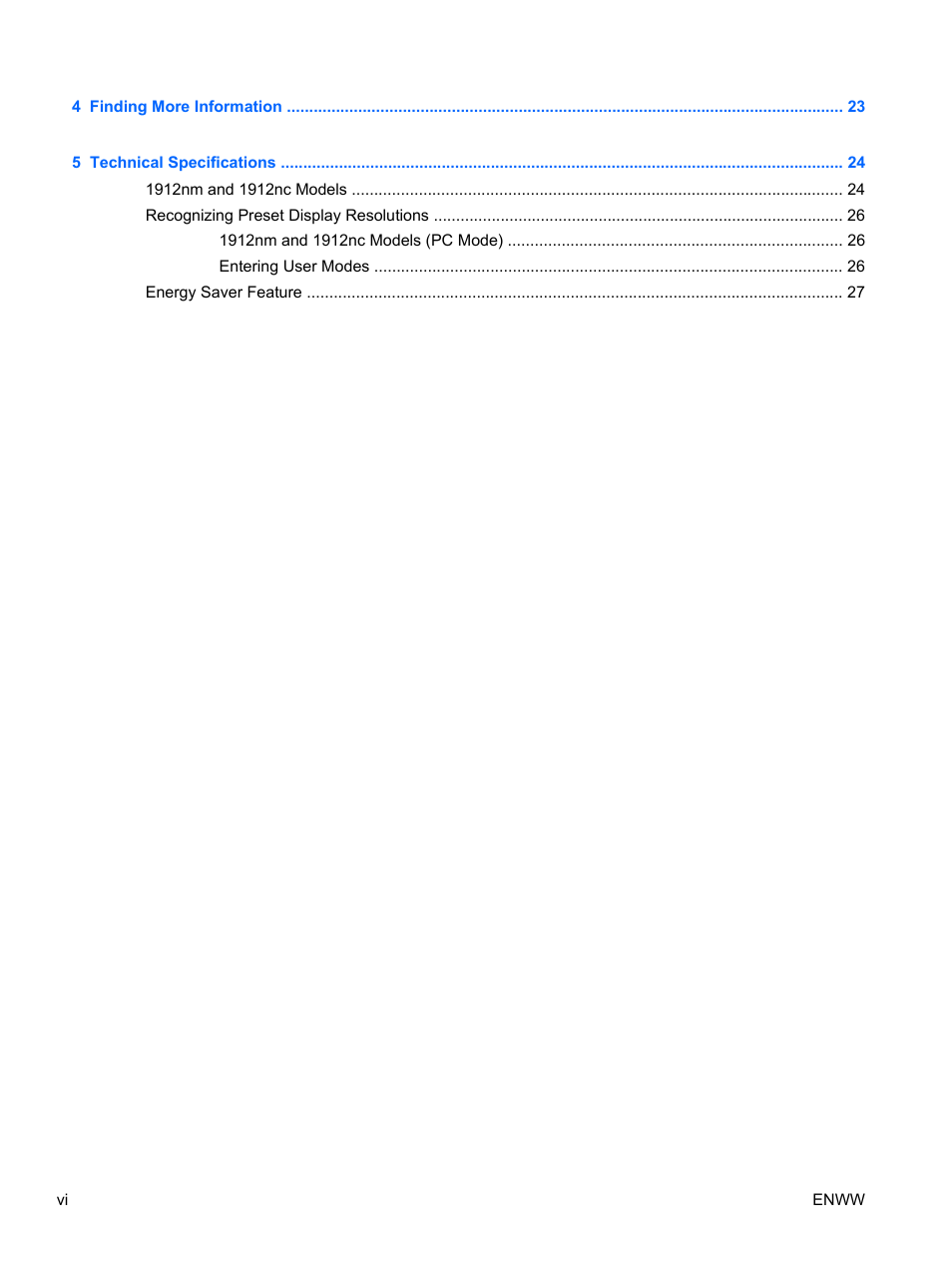 HP Passport 1912nm 18.5-inch Internet Monitor User Manual | Page 6 / 33