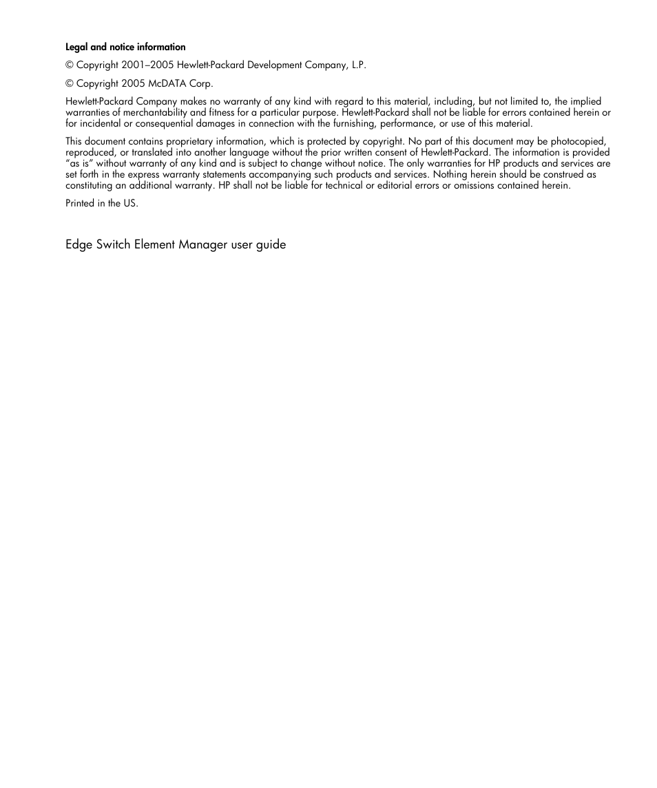 HP StorageWorks 2.32 Edge Switch User Manual | Page 2 / 202