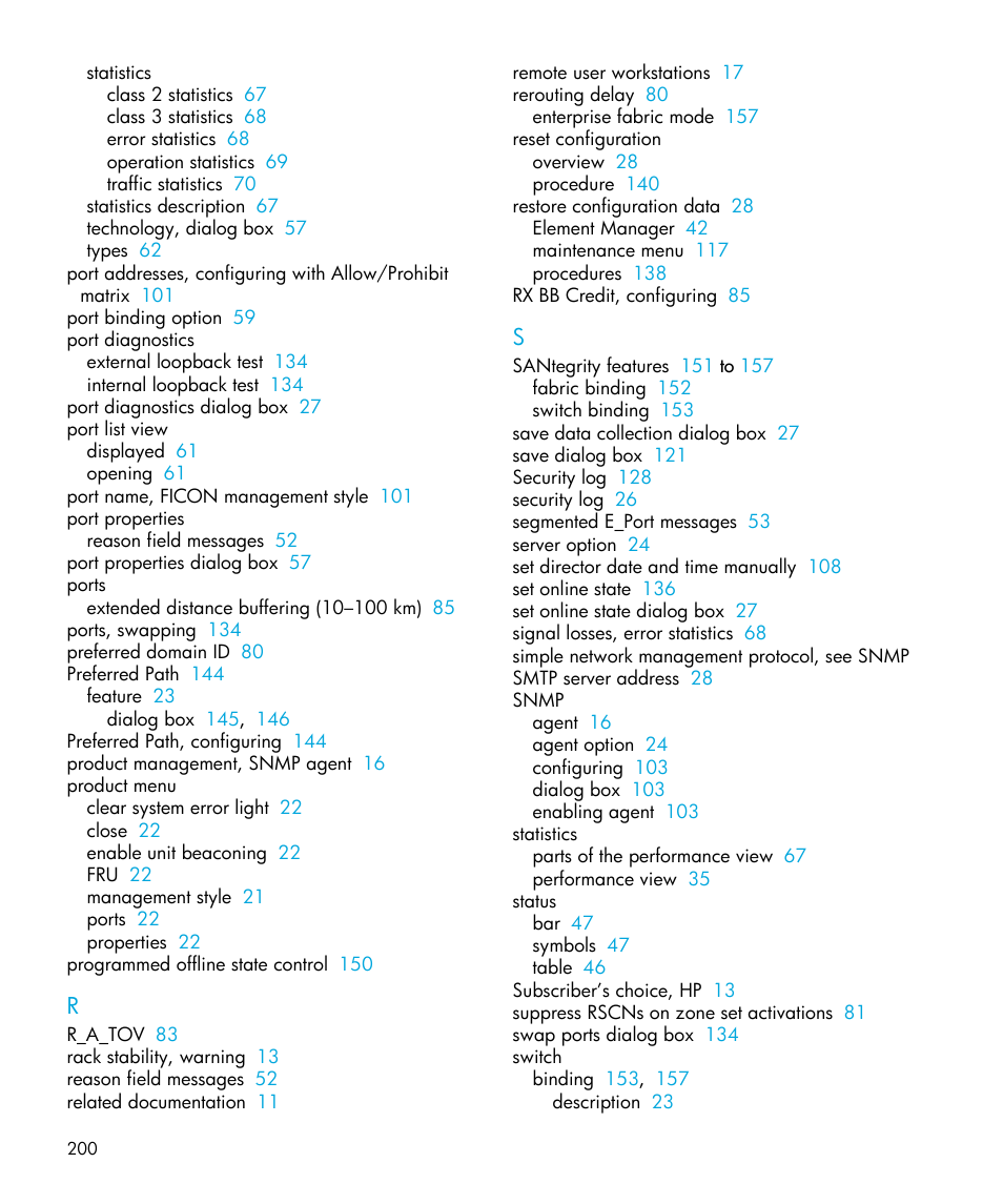 HP StorageWorks 2.32 Edge Switch User Manual | Page 200 / 202