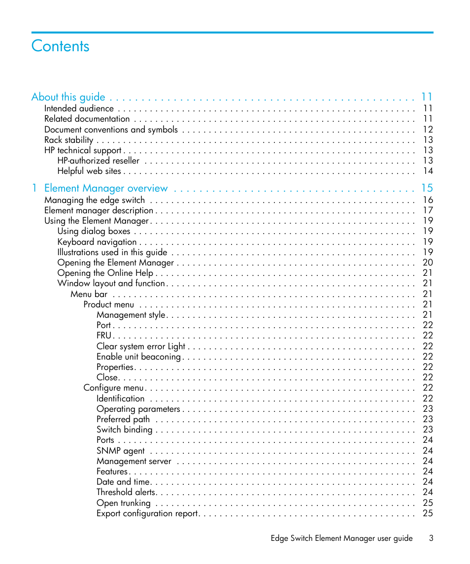 HP StorageWorks 2.32 Edge Switch User Manual | Page 3 / 202