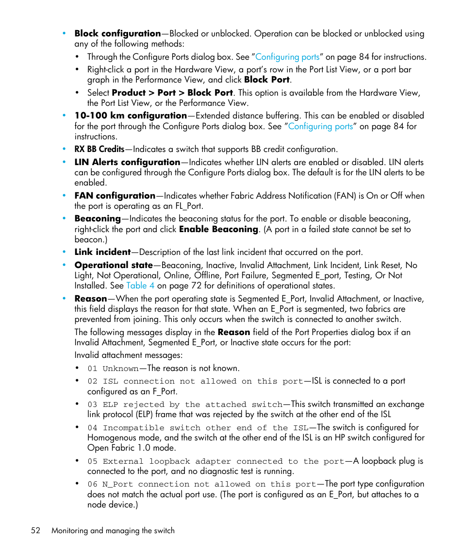 HP StorageWorks 2.32 Edge Switch User Manual | Page 52 / 202