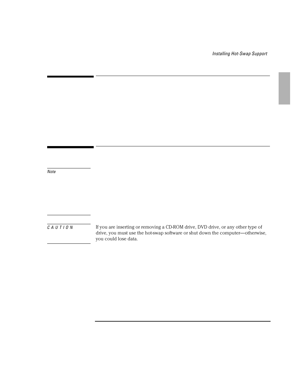 Installing hot-swap support, Replacing a plug-in accessory module | HP OmniBook 7100 Notebook PC User Manual | Page 7 / 33