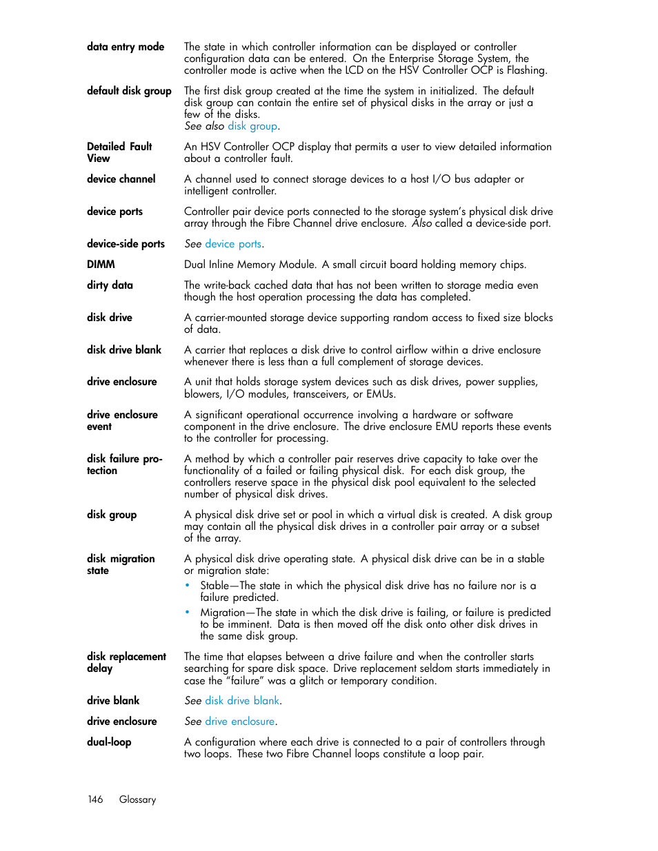 HP 3000 Enterprise Virtual Array User Manual | Page 146 / 165
