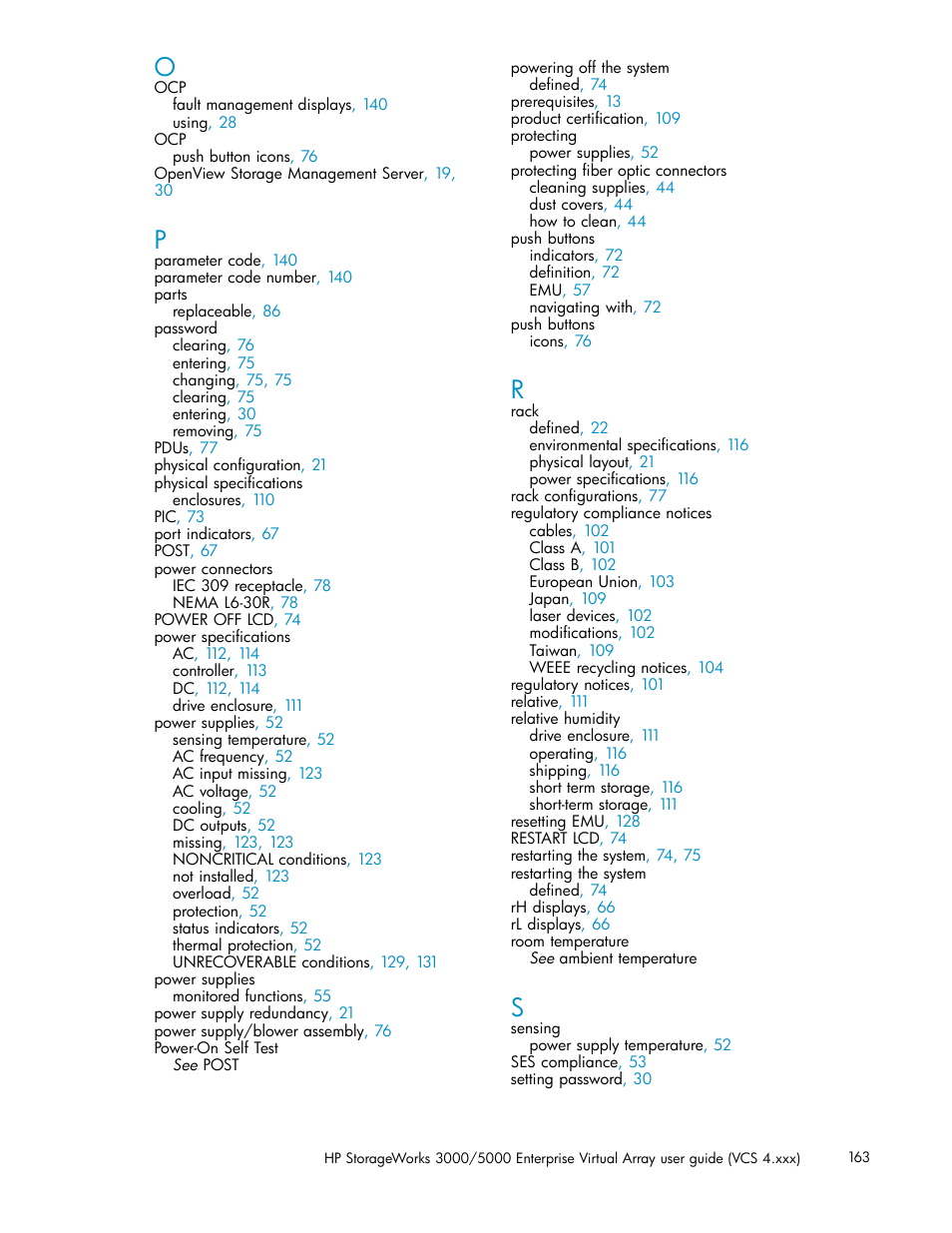 HP 3000 Enterprise Virtual Array User Manual | Page 163 / 165