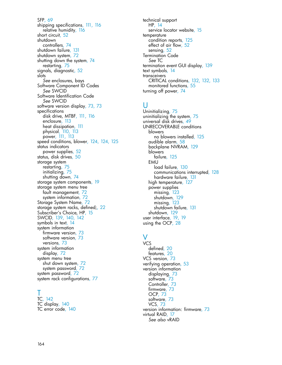 HP 3000 Enterprise Virtual Array User Manual | Page 164 / 165
