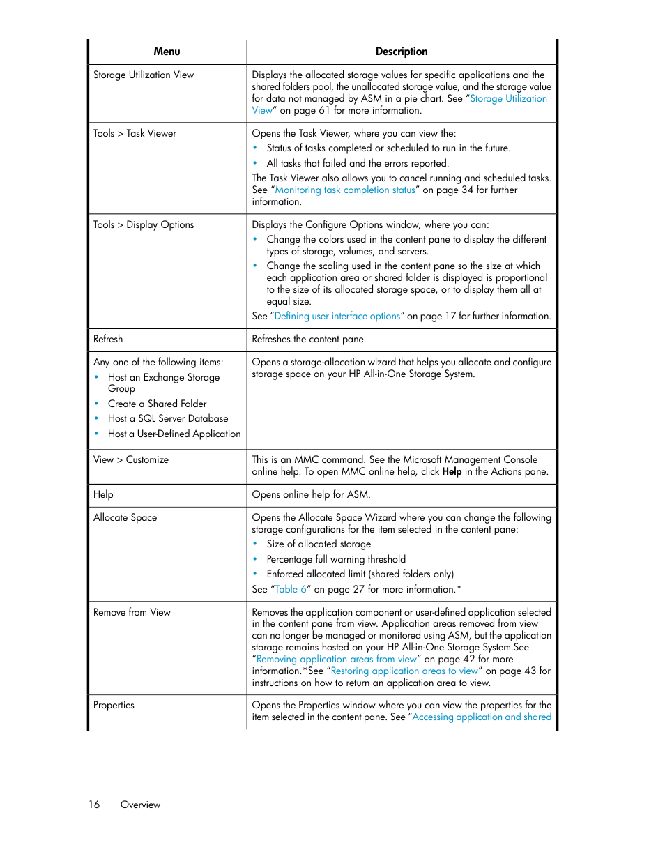 HP StorageWorks All-in-One SB600c Storage Blade User Manual | Page 16 / 72
