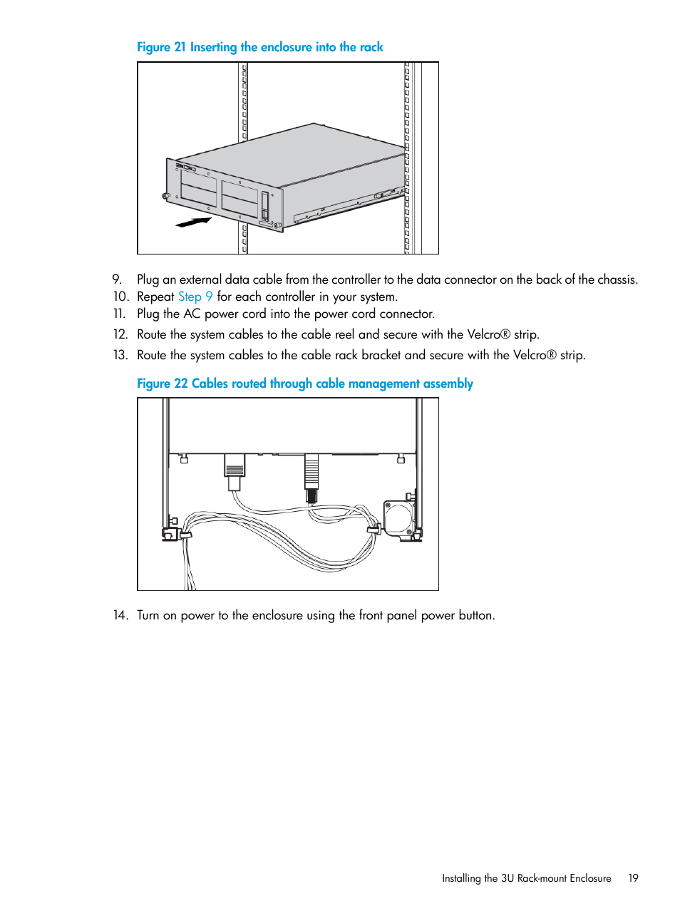 HP StoreEver Rack-mount Kits User Manual | Page 19 / 26