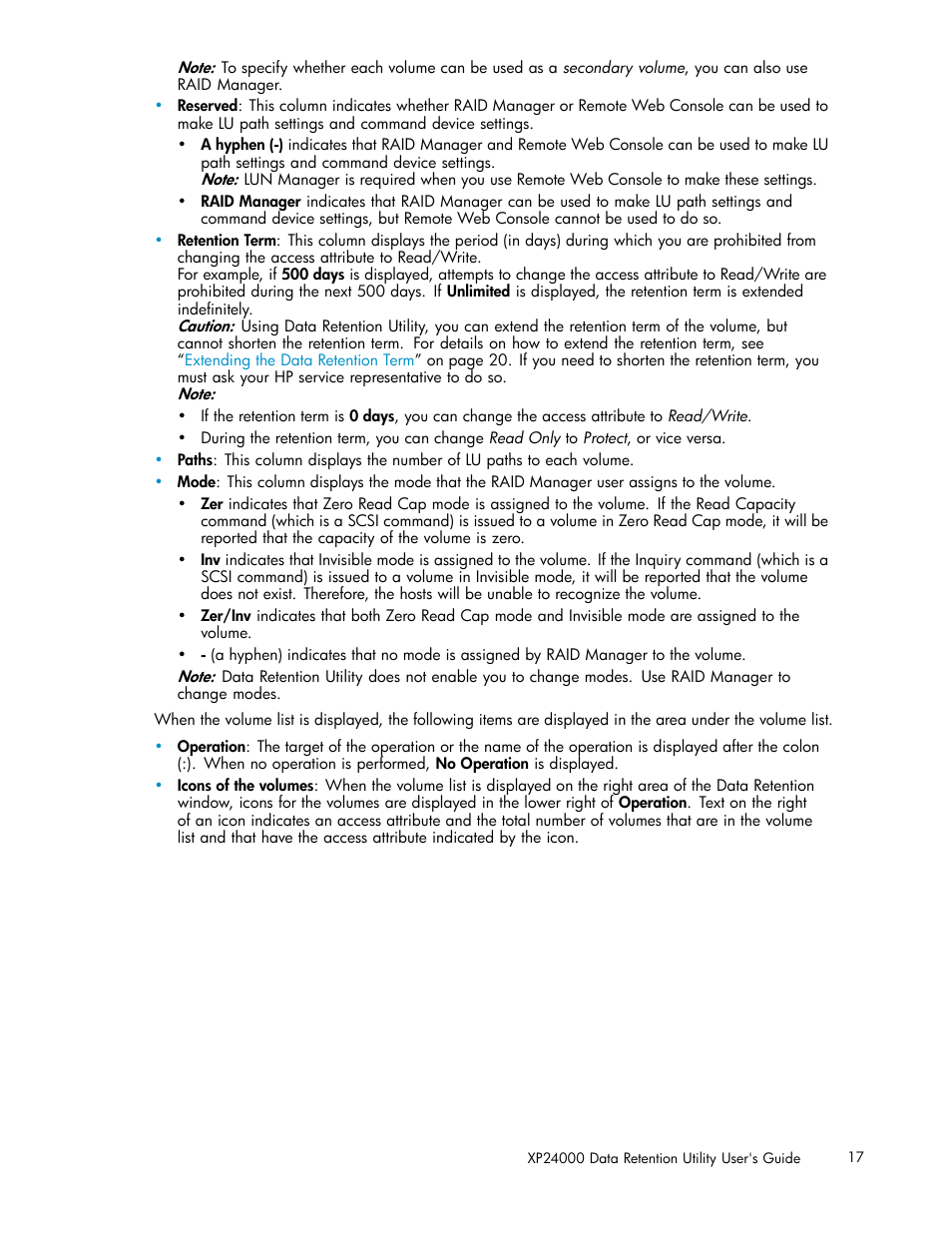 HP XP20000XP24000 Disk Array User Manual | Page 17 / 32