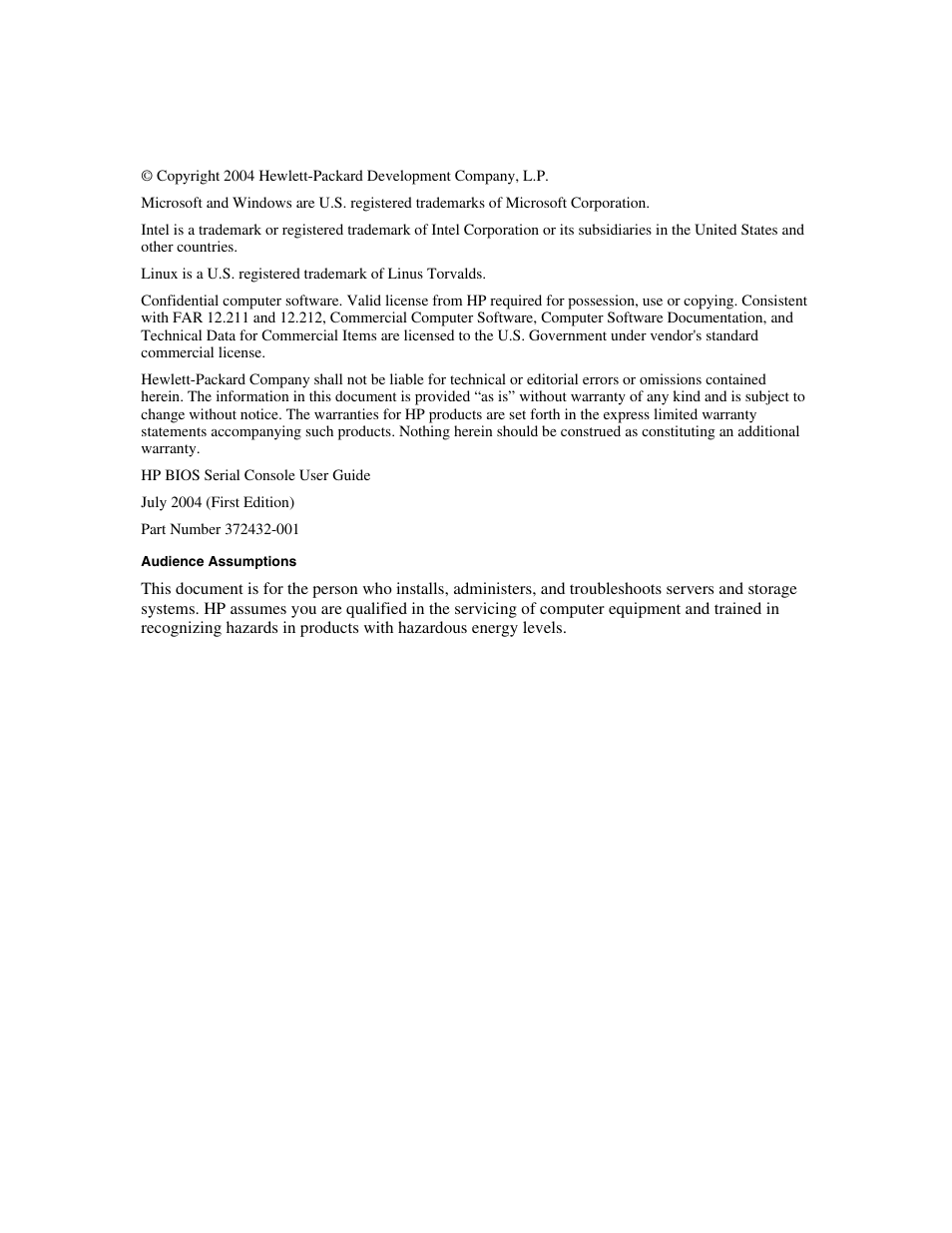 Notice | HP ProLiant xw460c Blade Workstation User Manual | Page 2 / 33