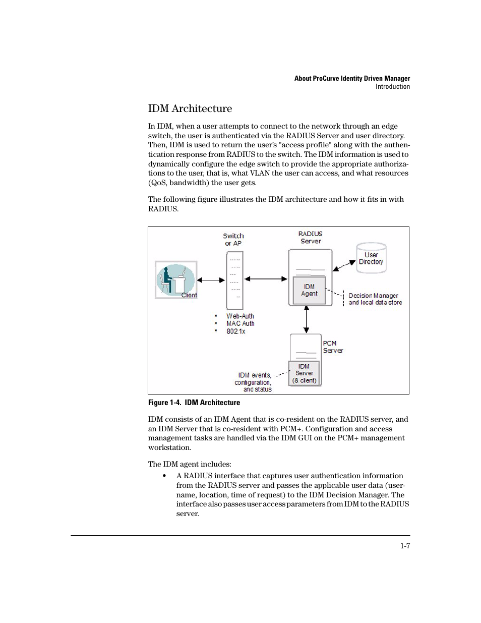 Idm architecture, Idm architecture -7 | HP Identity Driven Manager Software Licenses User Manual | Page 13 / 190