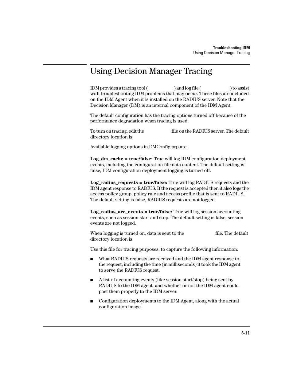 Using decision manager tracing | HP Identity Driven Manager Software Licenses User Manual | Page 169 / 190