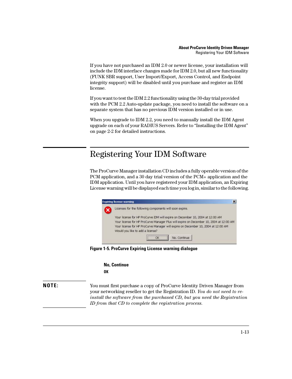 Registering your idm software | HP Identity Driven Manager Software Licenses User Manual | Page 19 / 190