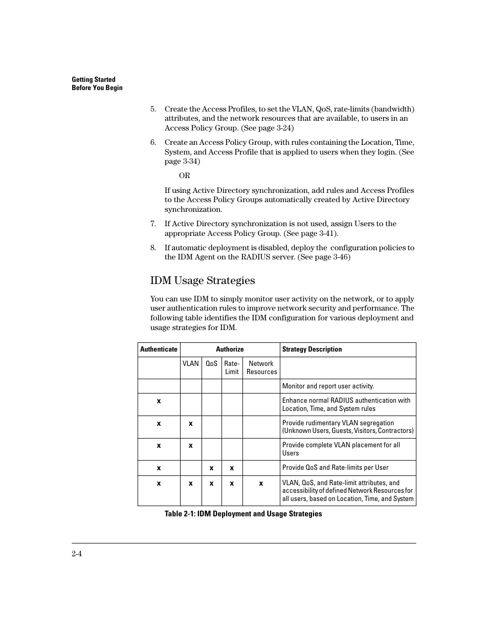 Idm usage strategies, Idm usage strategies -4 | HP Identity Driven Manager Software Licenses User Manual | Page 26 / 190