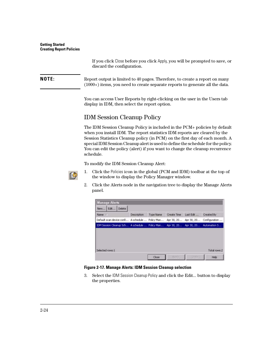 Idm session cleanup policy, Idm session cleanup policy -24 | HP Identity Driven Manager Software Licenses User Manual | Page 46 / 190