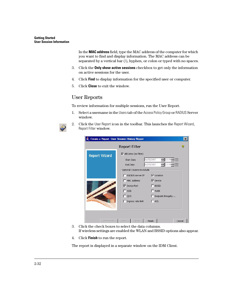 User reports, User reports -32 | HP Identity Driven Manager Software Licenses User Manual | Page 54 / 190