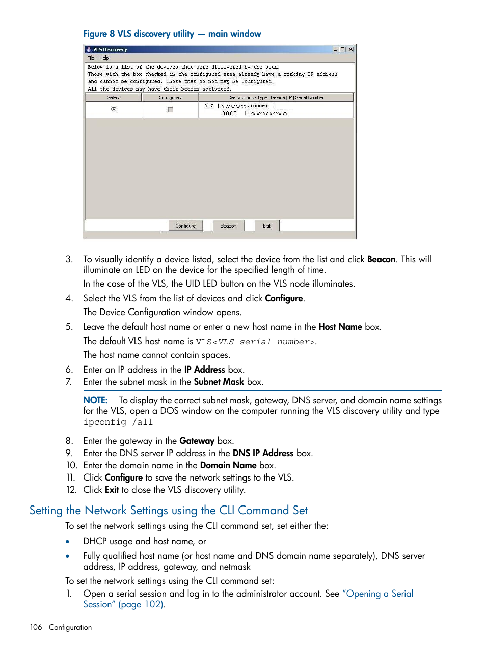 Setting | HP 9000 Virtual Library System User Manual | Page 106 / 268