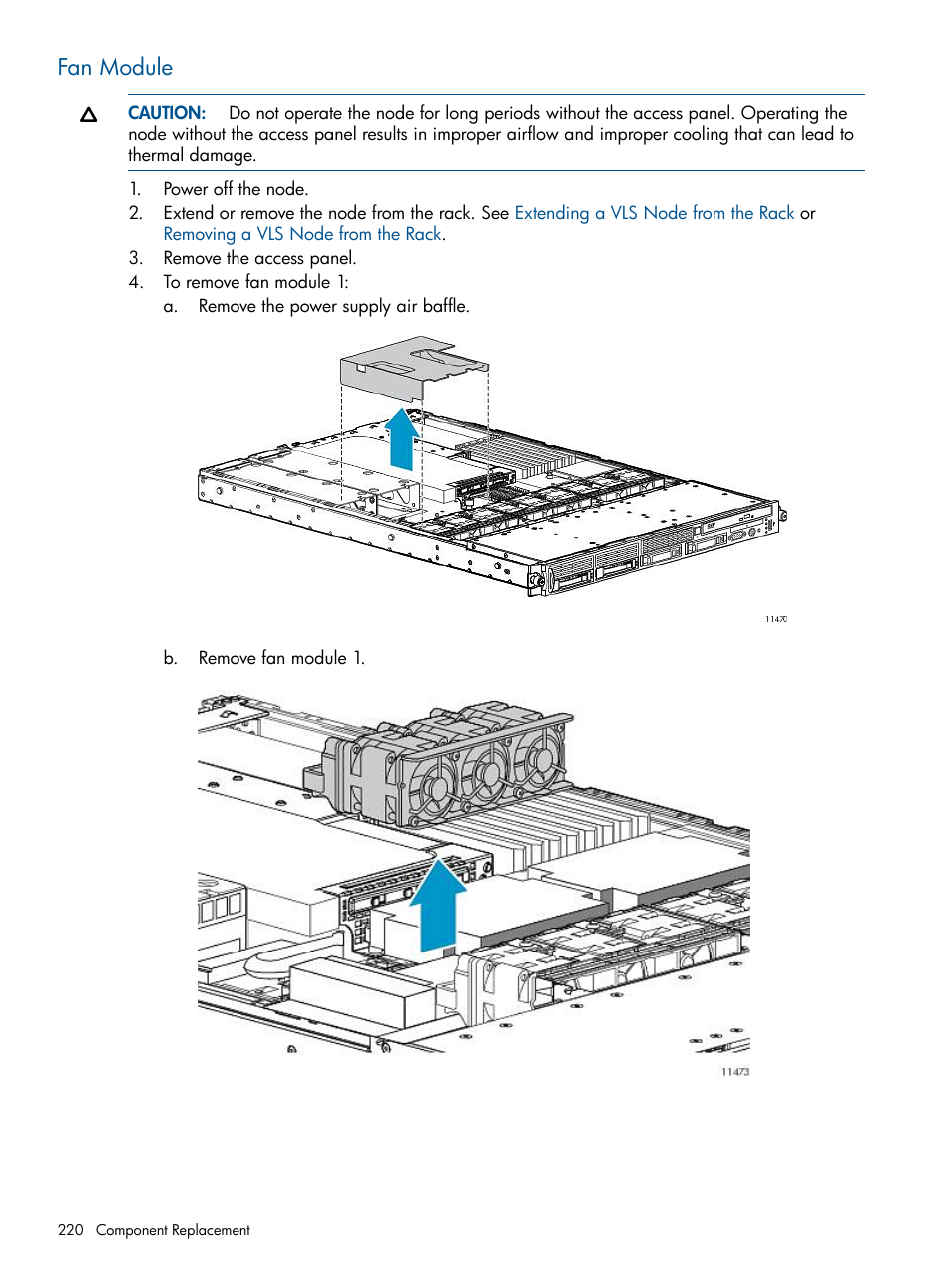 Fan module | HP 9000 Virtual Library System User Manual | Page 220 / 268