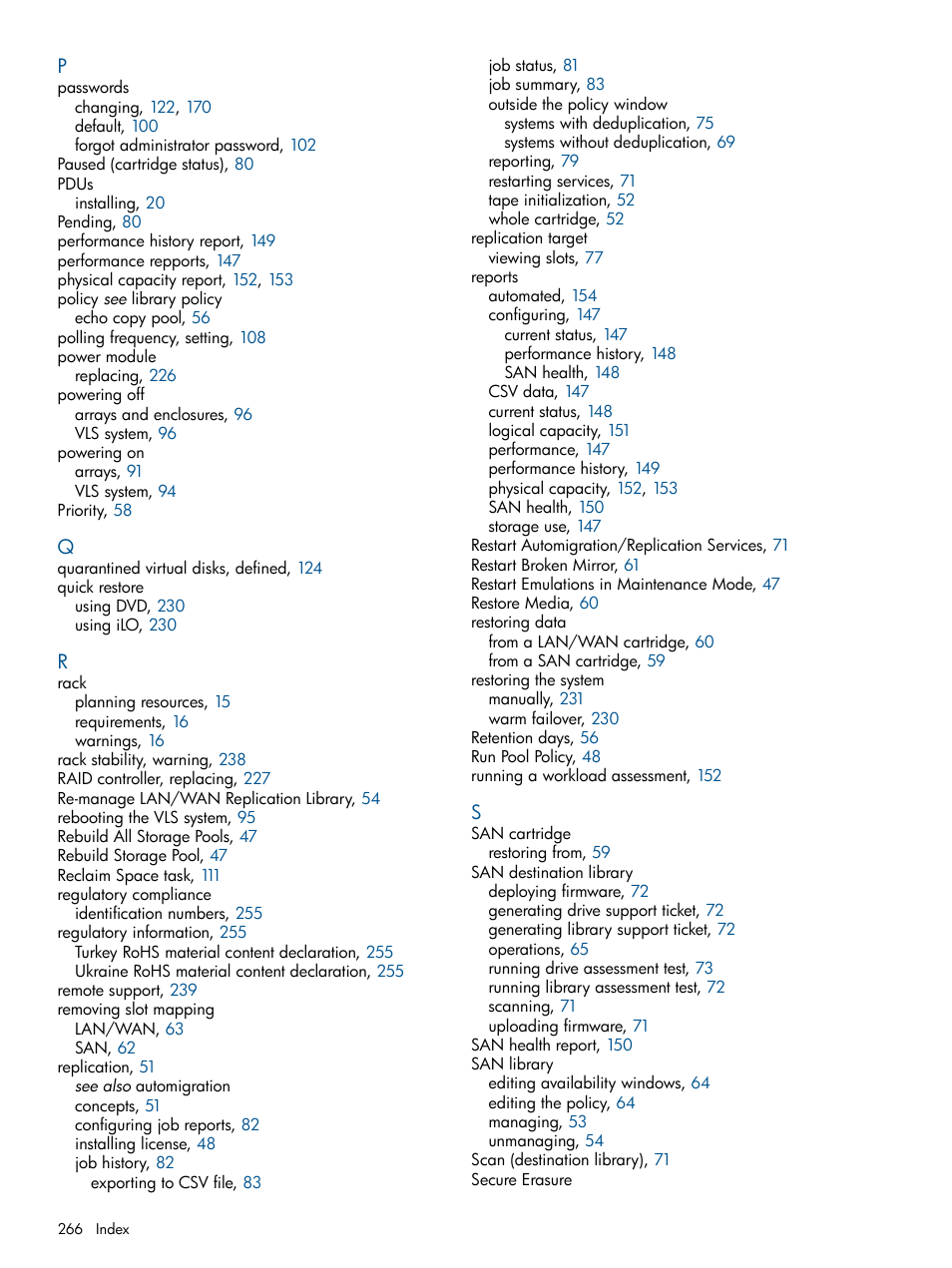 HP 9000 Virtual Library System User Manual | Page 266 / 268