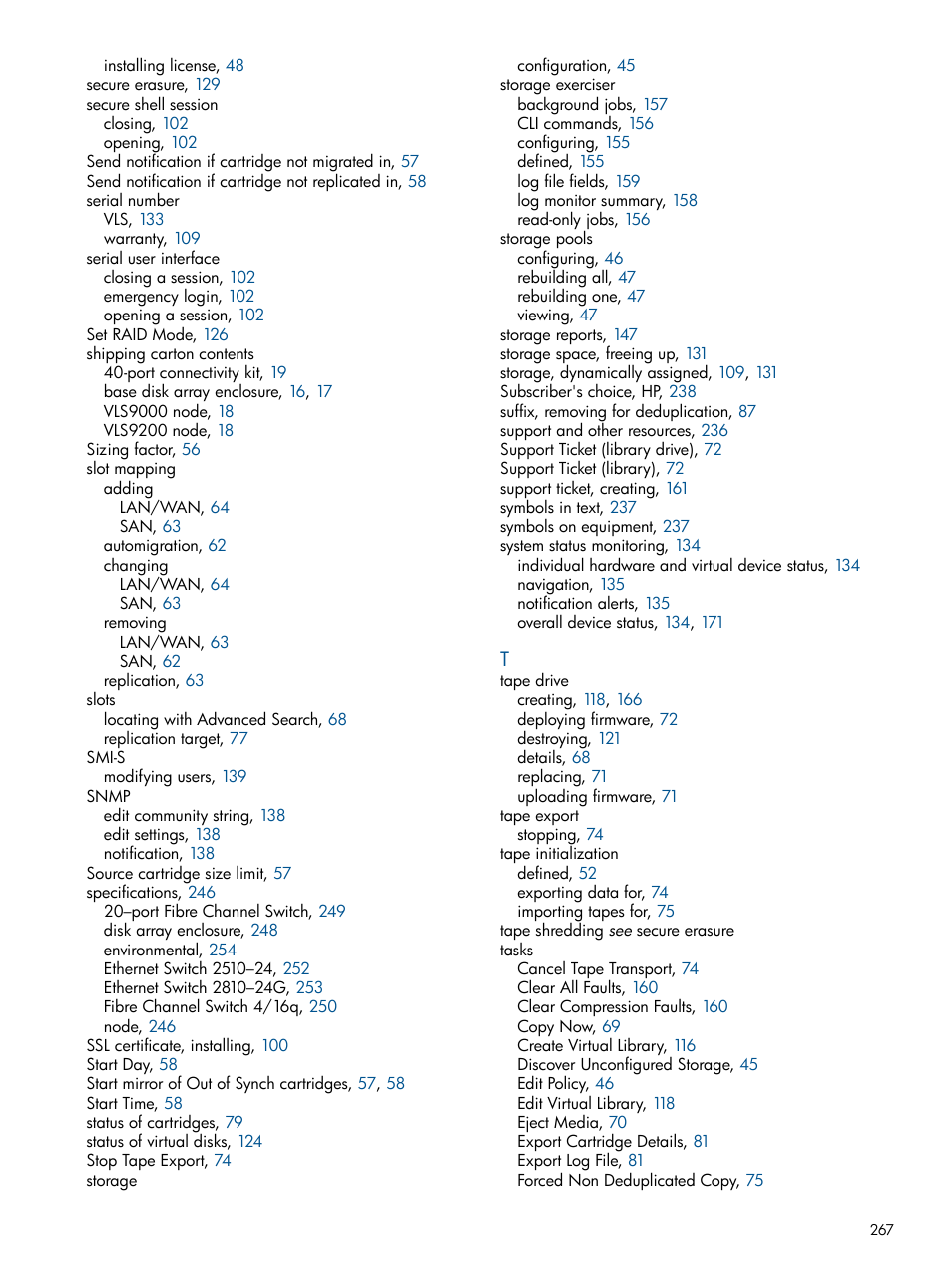 HP 9000 Virtual Library System User Manual | Page 267 / 268