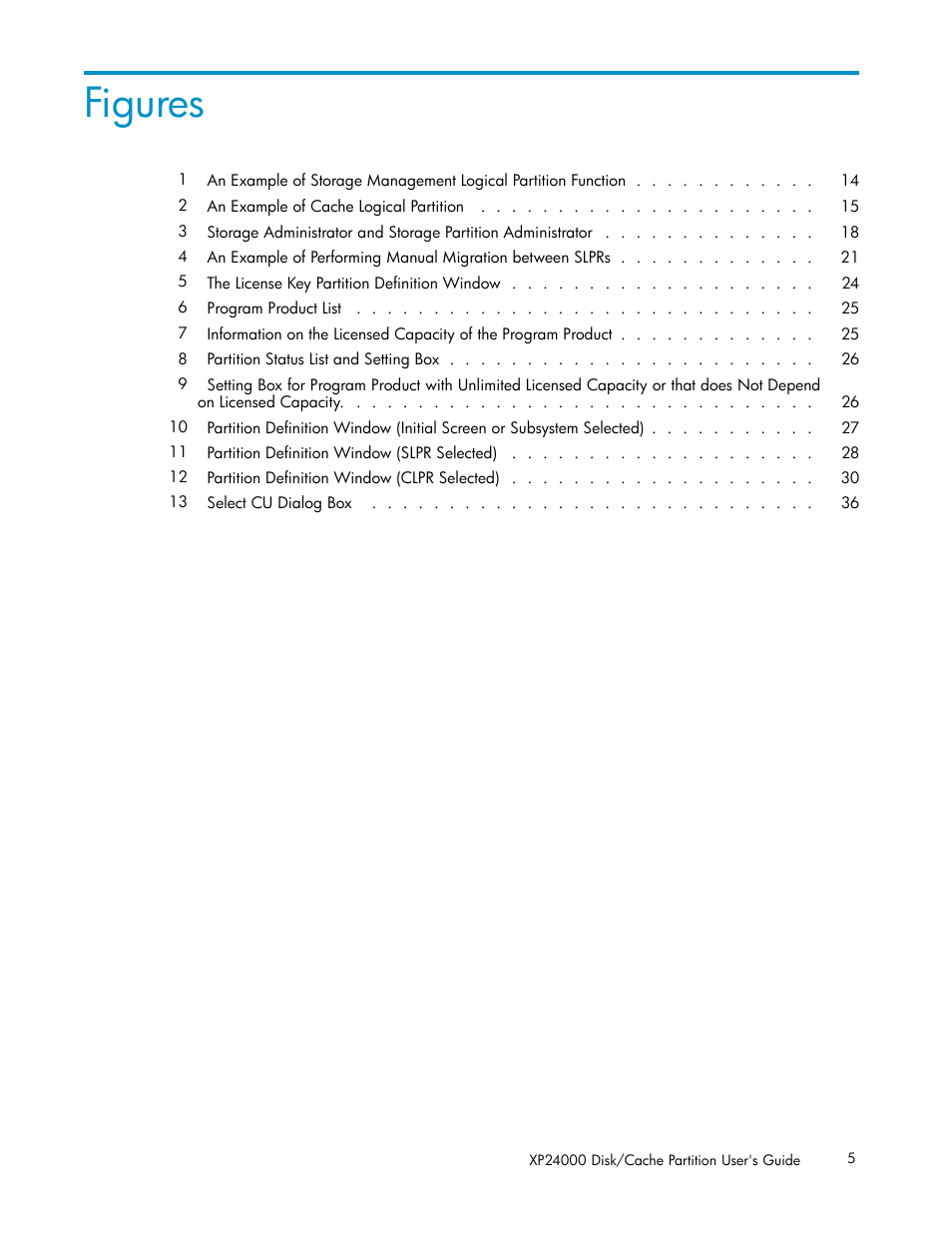 Figures | HP StorageWorks XP Remote Web Console Software User Manual | Page 5 / 43