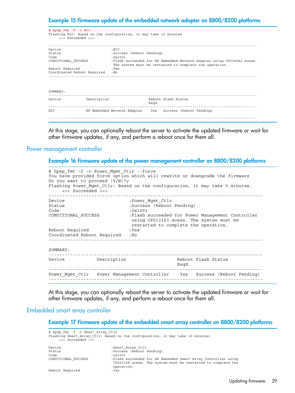 Power management controller, Embedded smart array controller | HP StoreAll Storage User Manual | Page 29 / 93