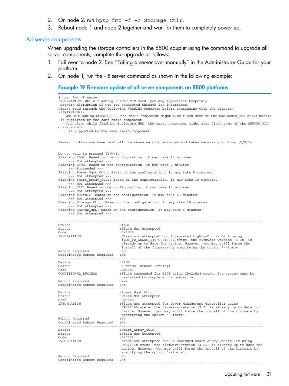 All server components | HP StoreAll Storage User Manual | Page 31 / 93