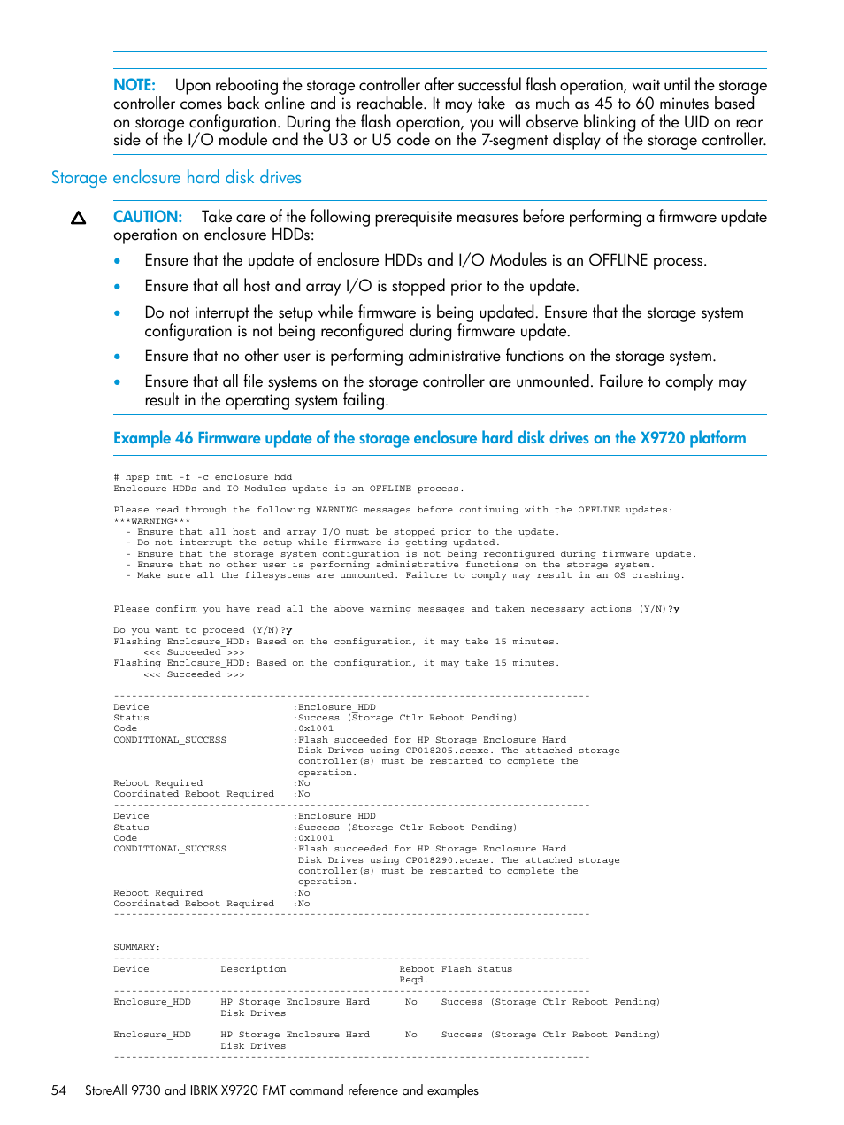 Storage enclosure hard disk drives | HP StoreAll Storage User Manual | Page 54 / 93