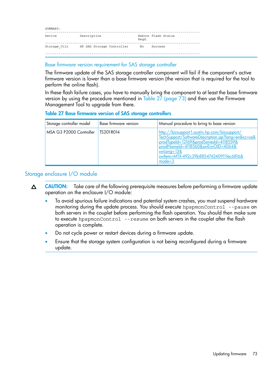 Storage enclosure i/o module | HP StoreAll Storage User Manual | Page 73 / 93