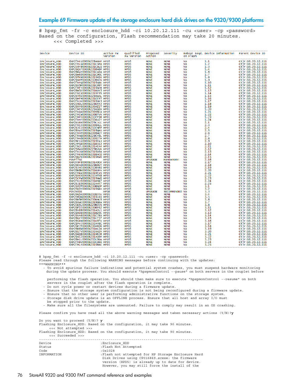 HP StoreAll Storage User Manual | Page 76 / 93