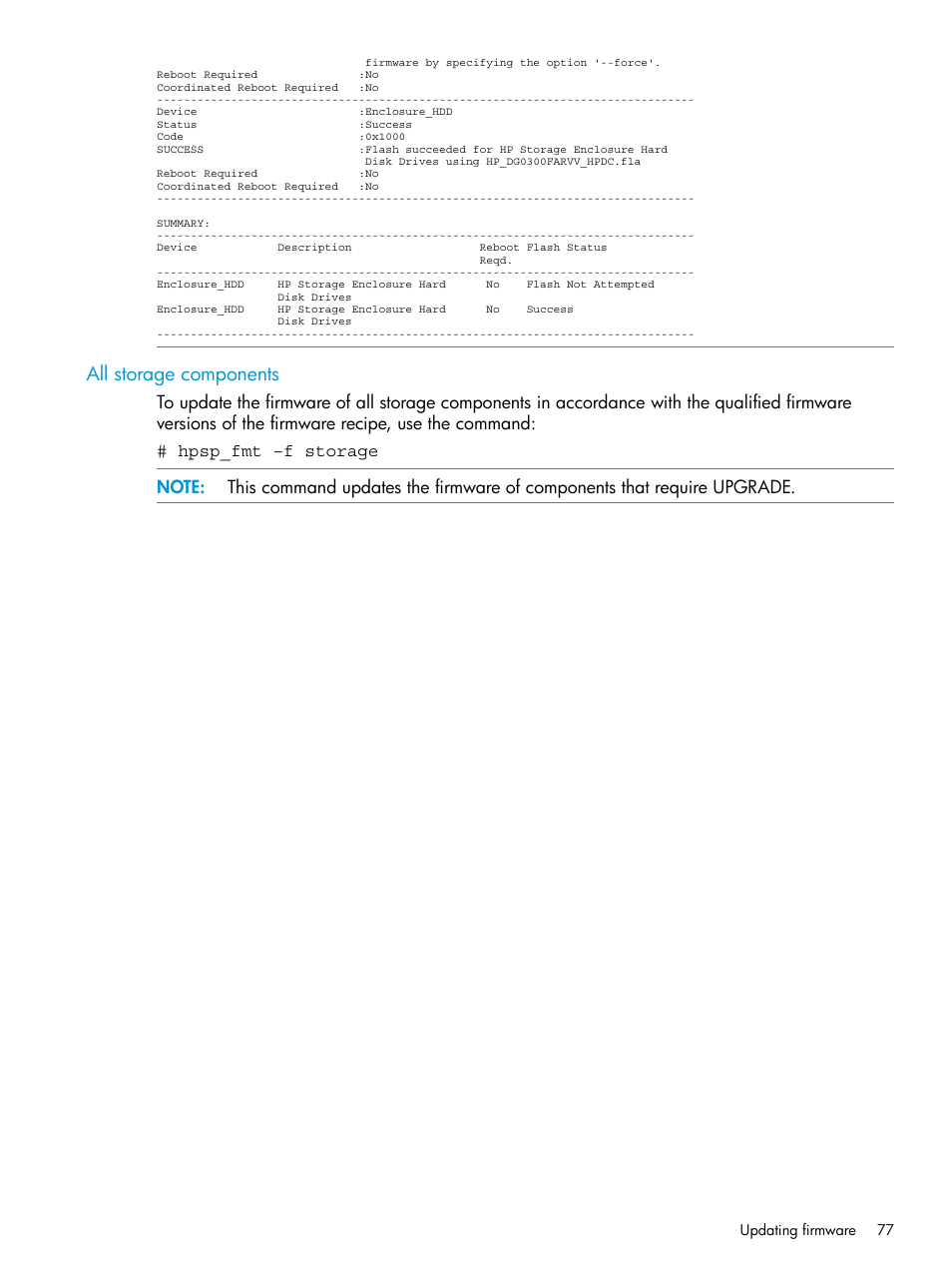 All storage components | HP StoreAll Storage User Manual | Page 77 / 93