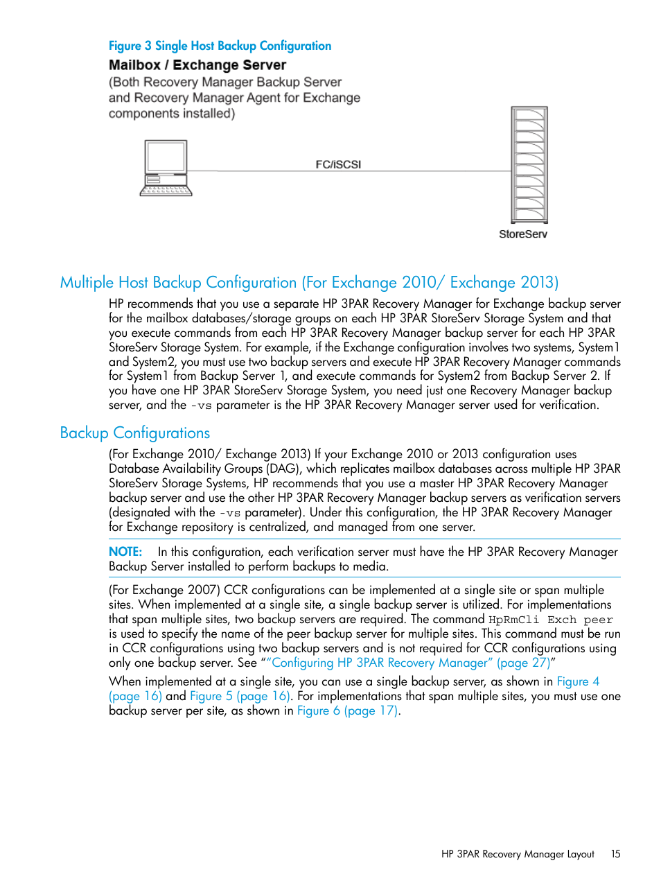 Backup configurations | HP 3PAR Recovery Manager Software User Manual | Page 15 / 176