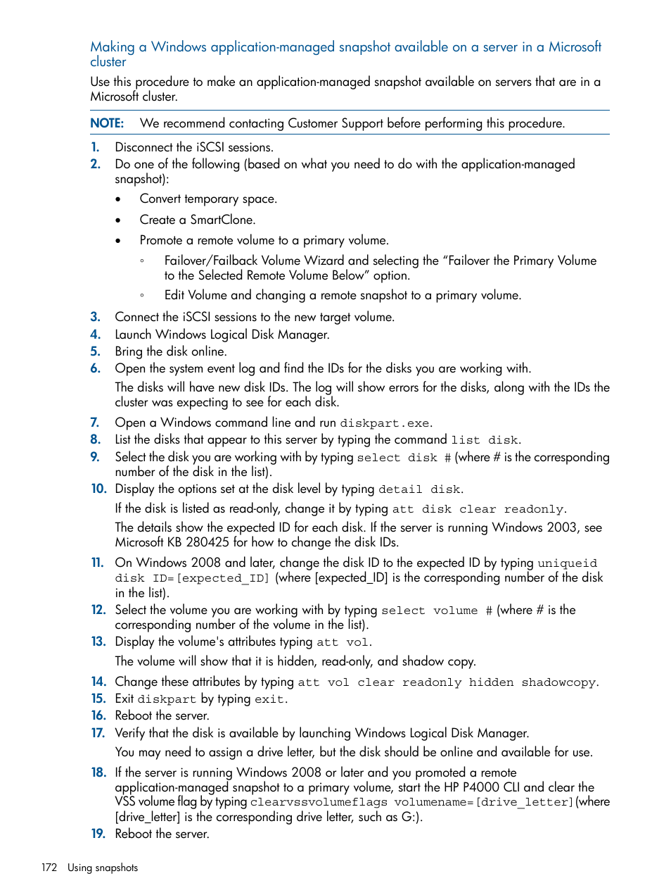 HP LeftHand P4000 Virtual SAN Appliance Software User Manual | Page 172 / 275