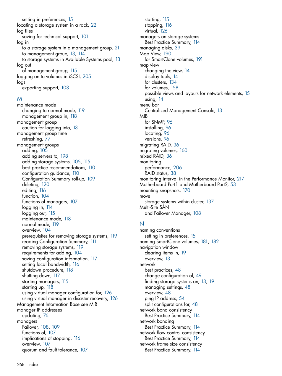 HP LeftHand P4000 Virtual SAN Appliance Software User Manual | Page 268 / 275