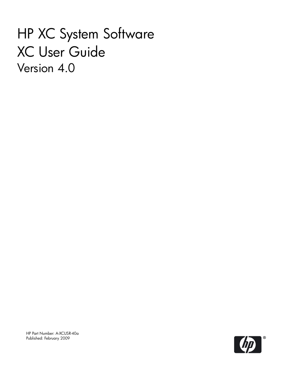 HP XC System 4.x Software User Manual | 135 pages