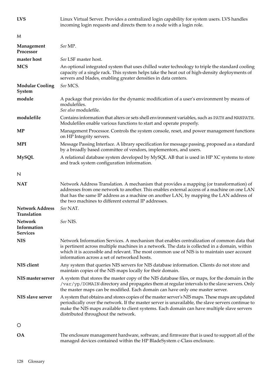 Modulefile | HP XC System 4.x Software User Manual | Page 128 / 135