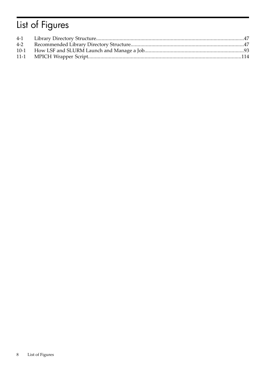 List of figures | HP XC System 4.x Software User Manual | Page 8 / 135