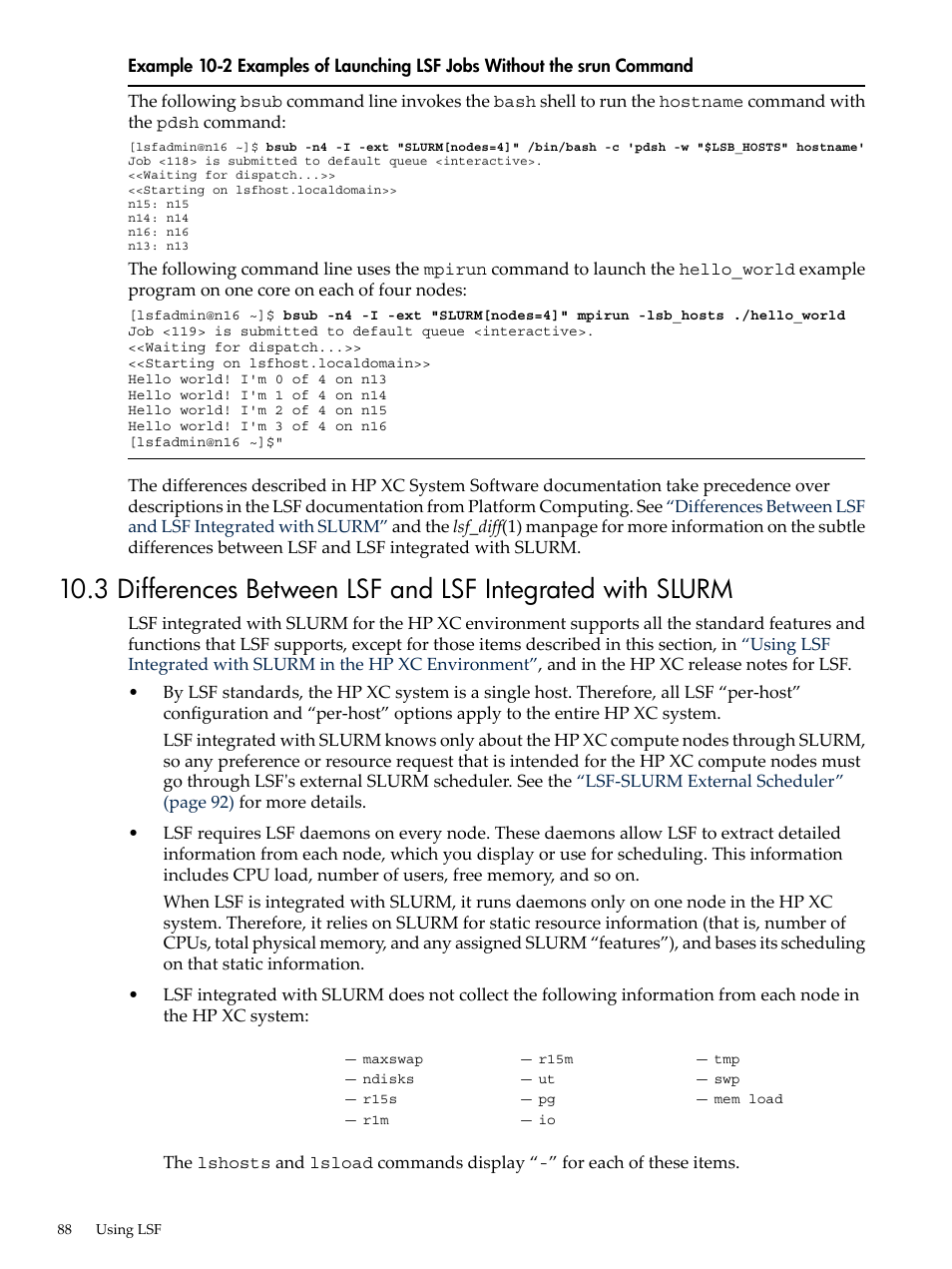 HP XC System 4.x Software User Manual | Page 88 / 135