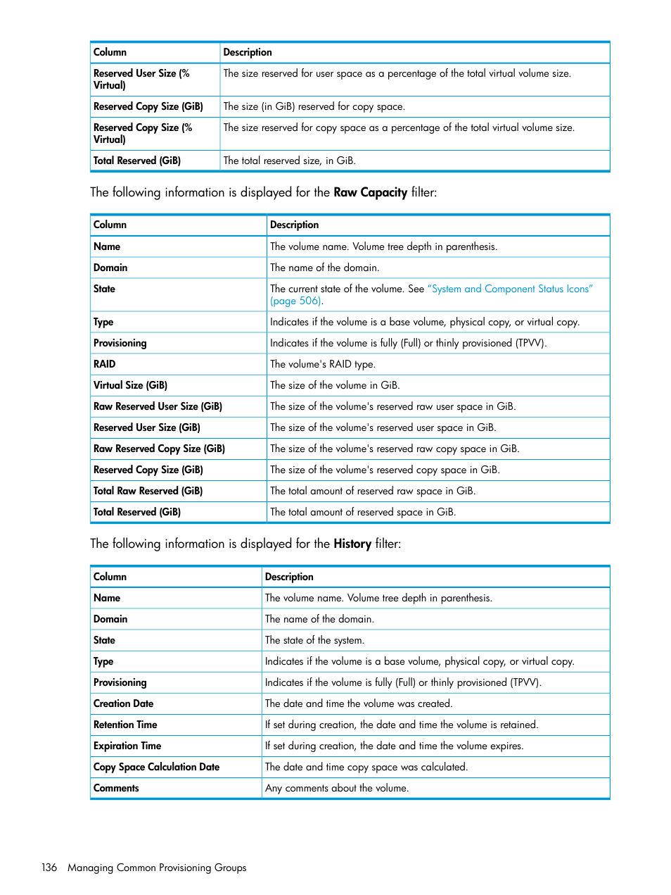 HP 3PAR Operating System Software User Manual | Page 136 / 524