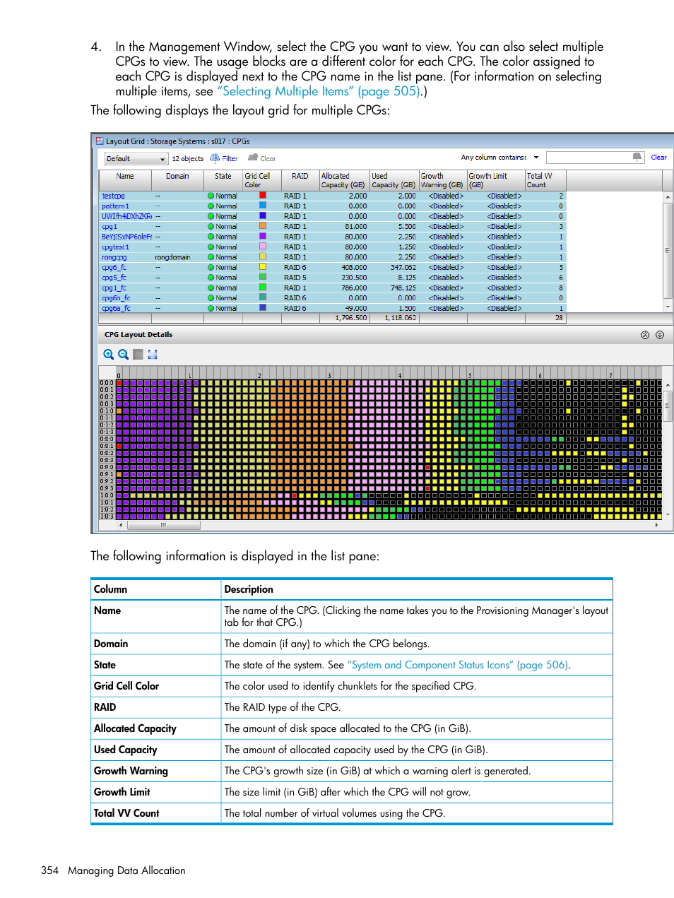 HP 3PAR Operating System Software User Manual | Page 354 / 524